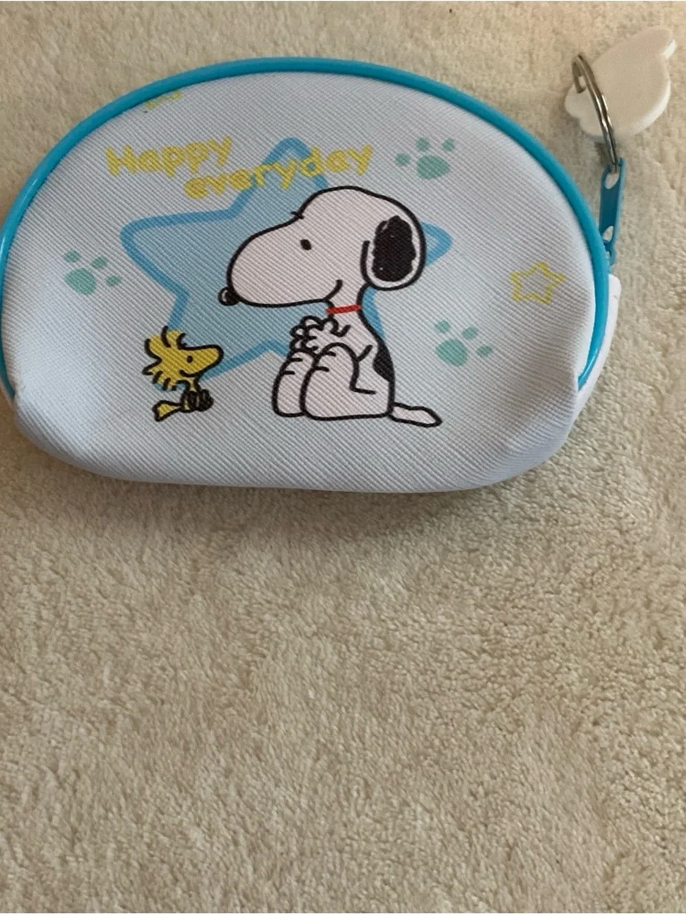 Cute Snoopy White & Blue Baby Bag Pouch